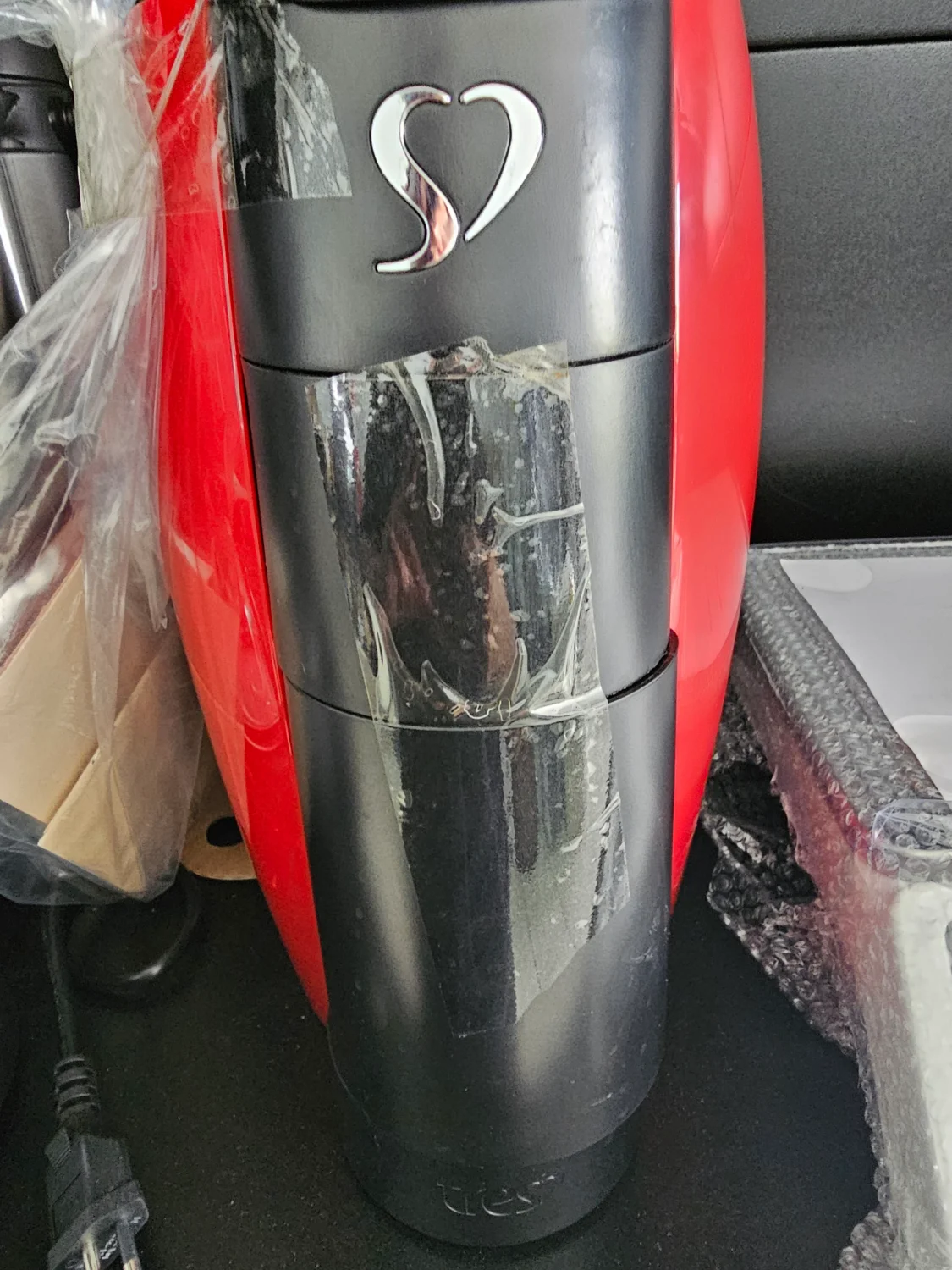 Cafeteira Espresso LOV Vermelha - TRES 3 Corações